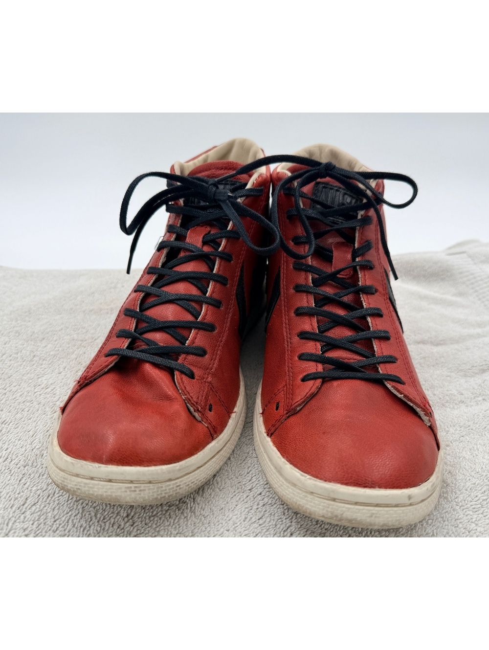 Converse x Varvatos Pro Leather Mid Burgundy 10 Men 129626C - Picture 4 of 7